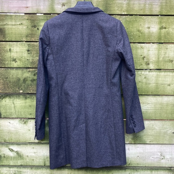 JUDITH & CHARLES grey long wool coat, size 2 - Picture 5 of 7
